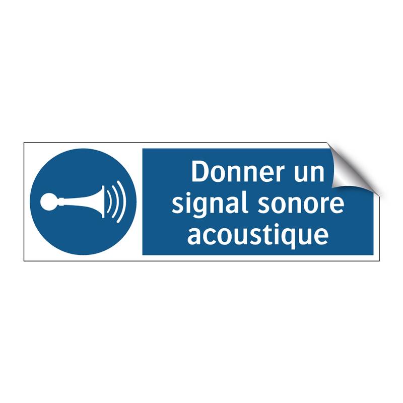 Donner un signal sonore acoustique