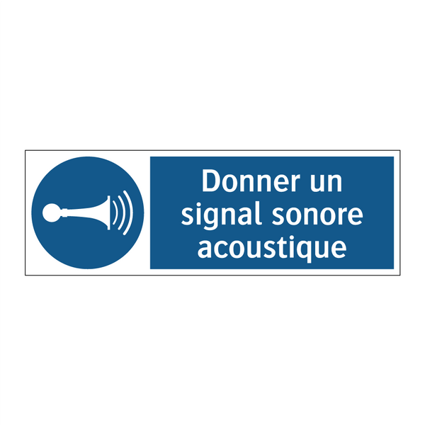 Donner un signal sonore acoustique