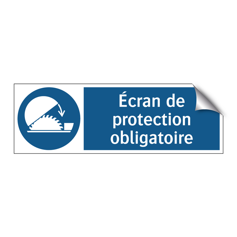 Écran de protection obligatoire