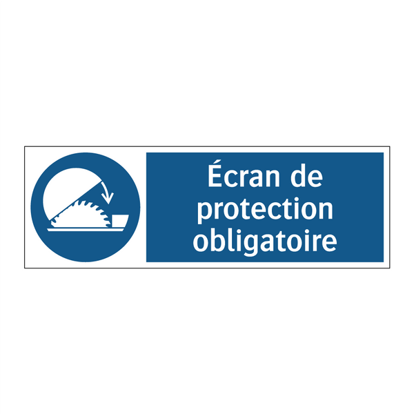 Écran de protection obligatoire