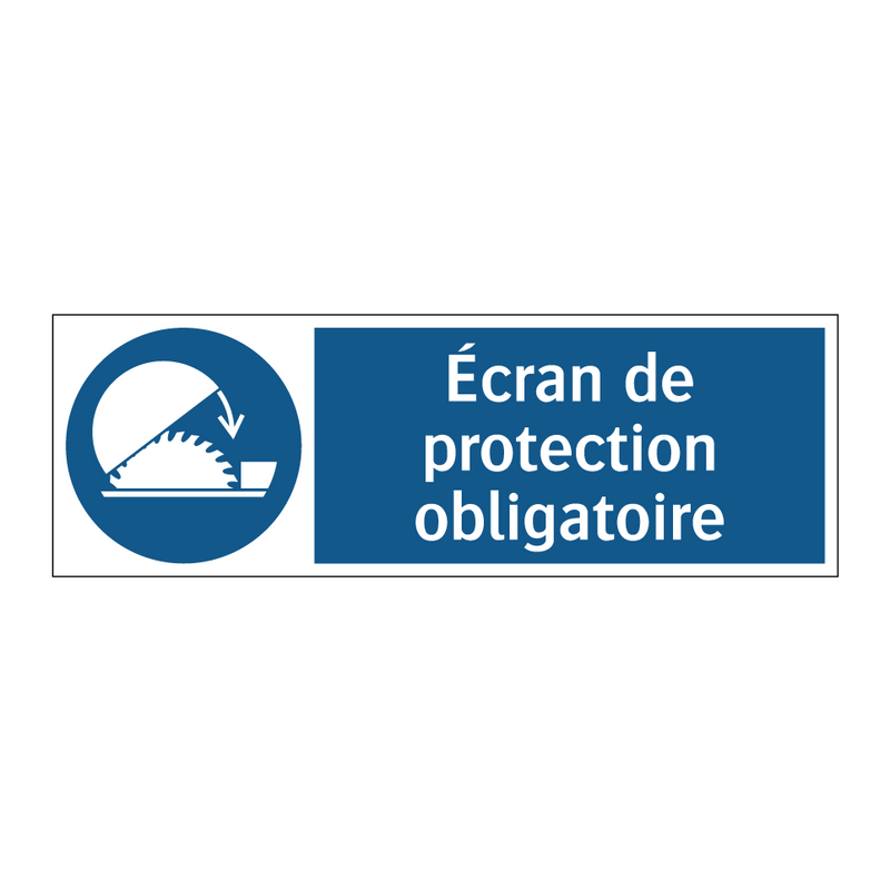 Écran de protection obligatoire