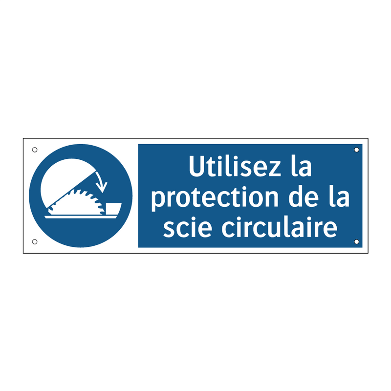 Utilisez la protection de la scie circulaire