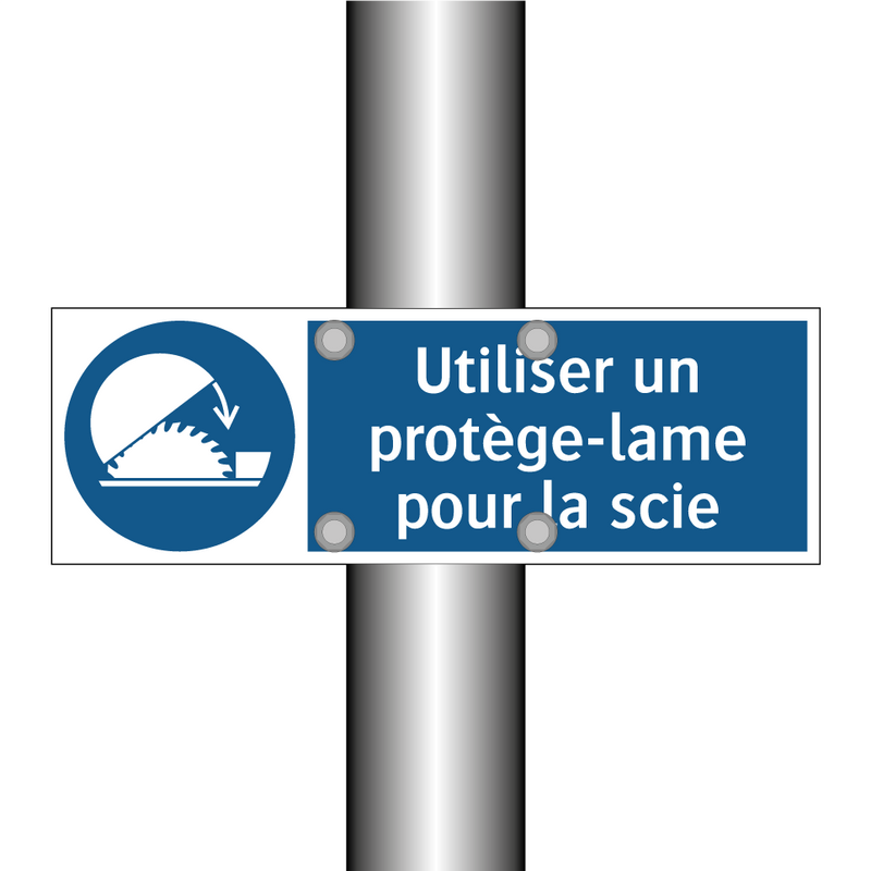 Utiliser un protège-lame pour la scie