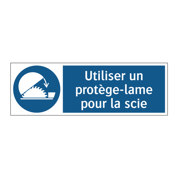 Utiliser un protège-lame pour la scie