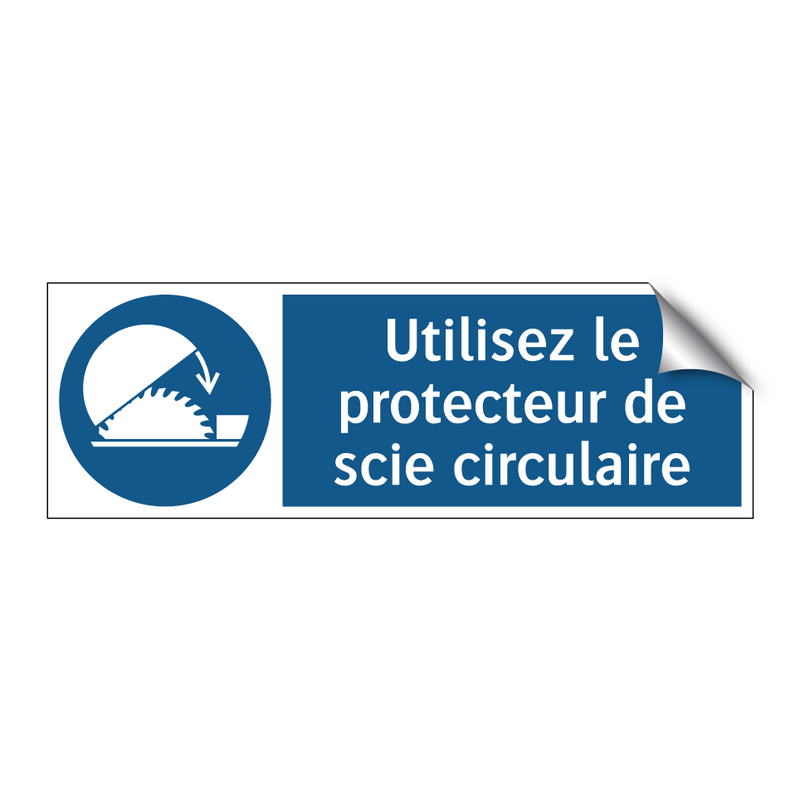 Utilisez le protecteur de scie circulaire