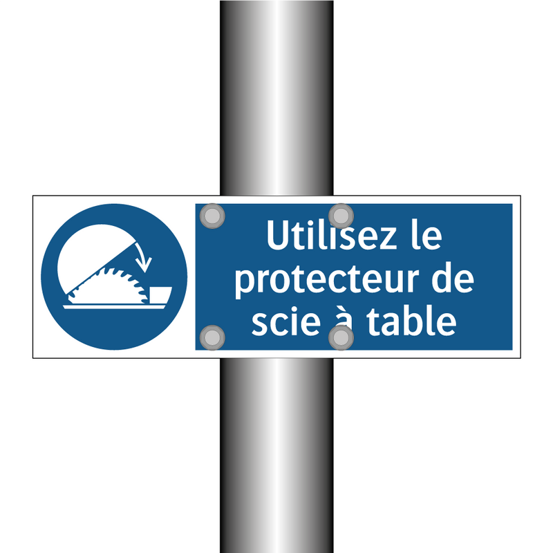 Utilisez le protecteur de scie à table