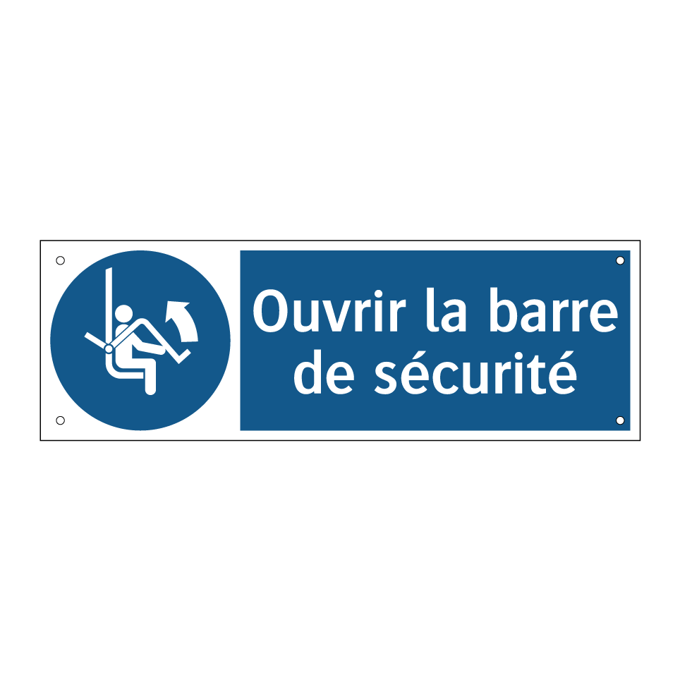 Ouvrir la barre de sécurité