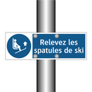 Relevez les spatules de ski