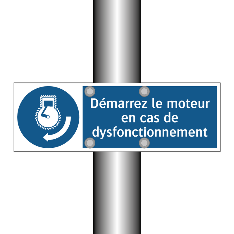Démarrez le moteur en cas de dysfonctionnement