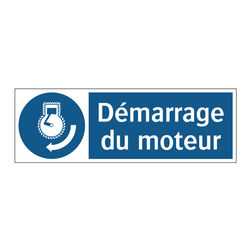 Démarrage du moteur