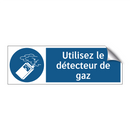Utilisez le détecteur de gaz