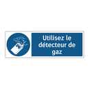 Utilisez le détecteur de gaz