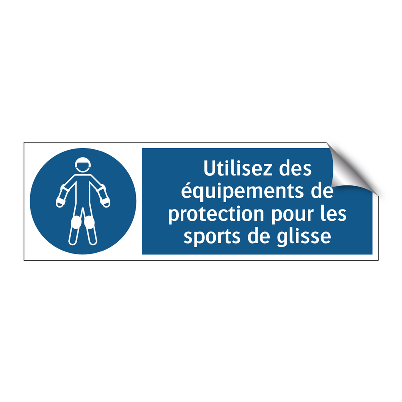 Utilisez des équipements de protection pour les sports de glisse