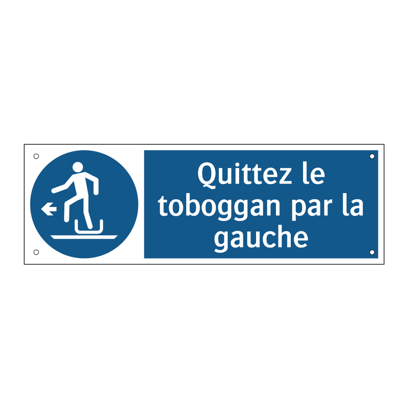 Quittez le toboggan par la gauche