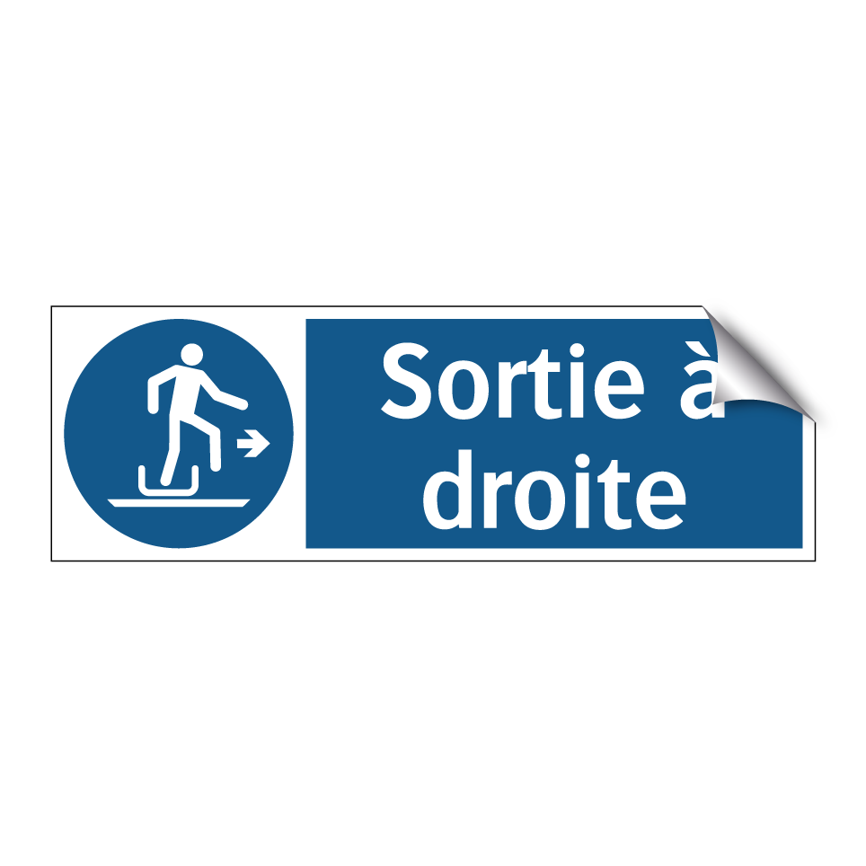 Sortie à droite