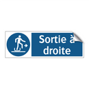 Sortie à droite