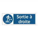Sortie à droite