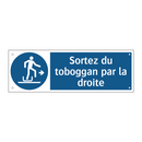 Sortez du toboggan par la droite