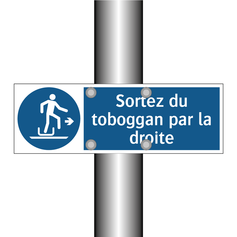 Sortez du toboggan par la droite