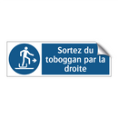 Sortez du toboggan par la droite