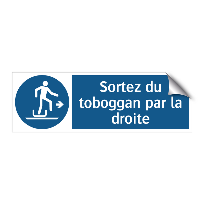 Sortez du toboggan par la droite