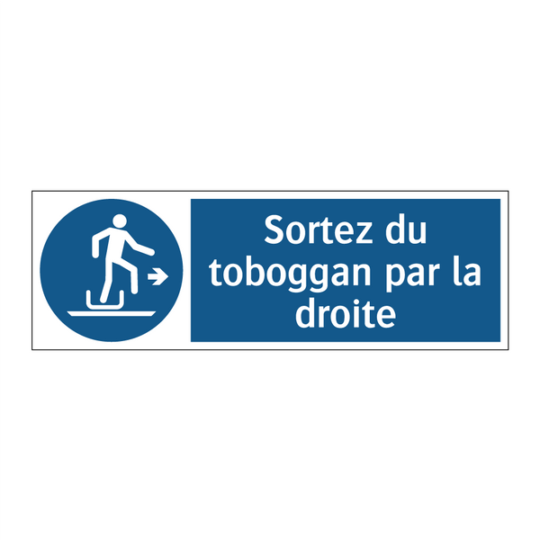 Sortez du toboggan par la droite