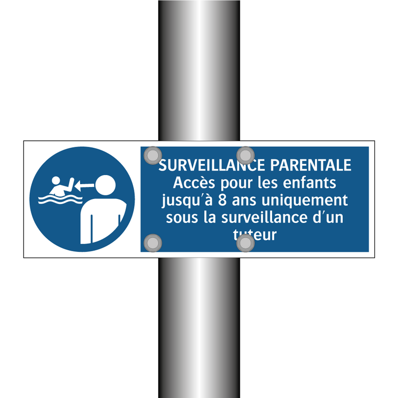 SURVEILLANCE PARENTALE Accès pour les enfants jusqu'à 8 ans uniquement sous la surveillance d'un tuteur