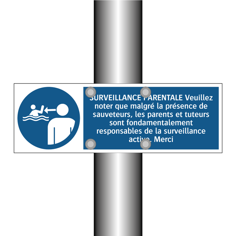 SURVEILLANCE PARENTALE Veuillez noter que malgré la présence de sauveteurs, les parents et tuteurs sont fondamentalement responsables de la surveillance active. Merci