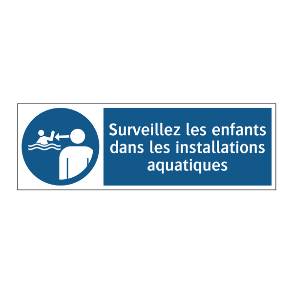 Surveillez les enfants dans les installations aquatiques