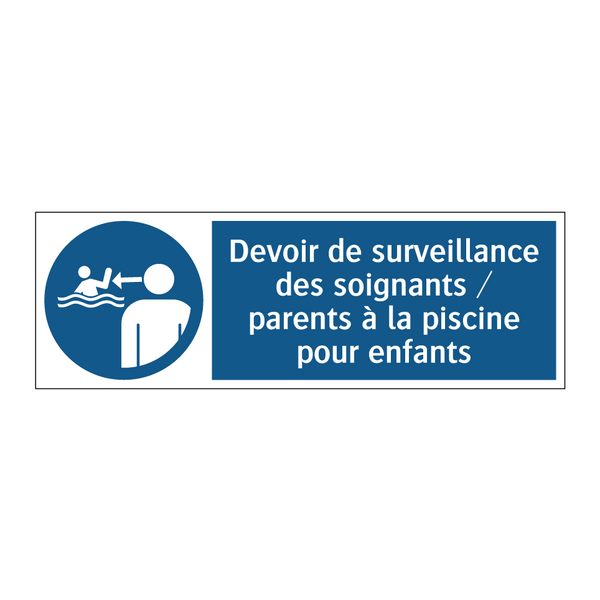 Devoir de surveillance des soignants / parents à la piscine pour enfants