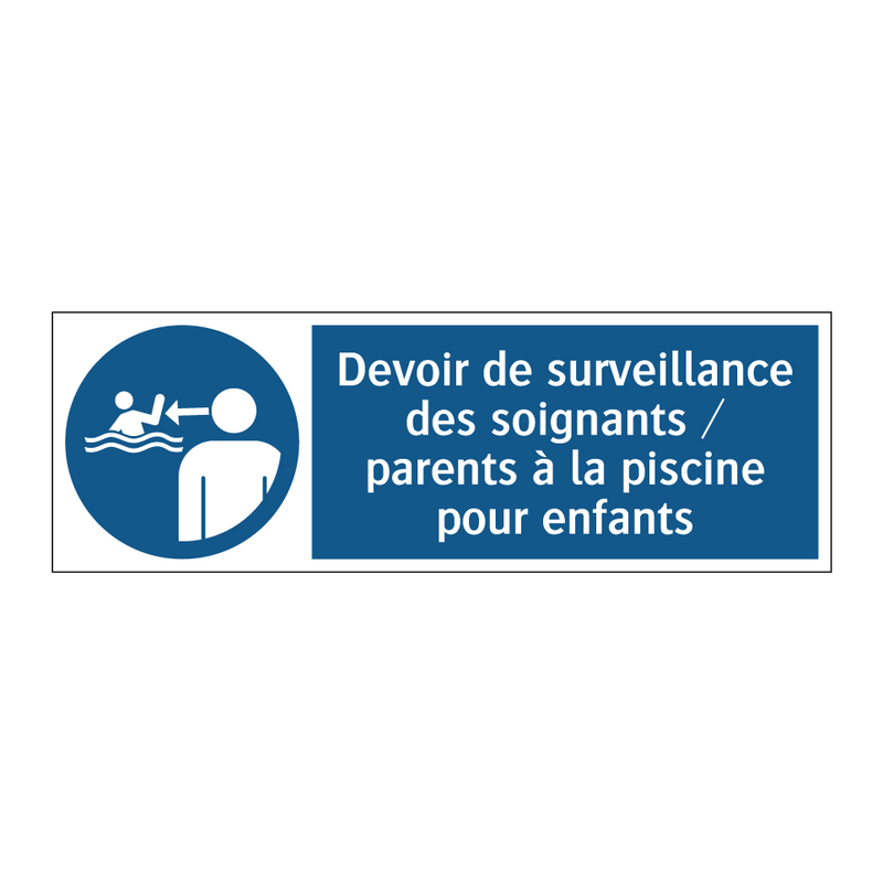 Devoir de surveillance des soignants / parents à la piscine pour enfants