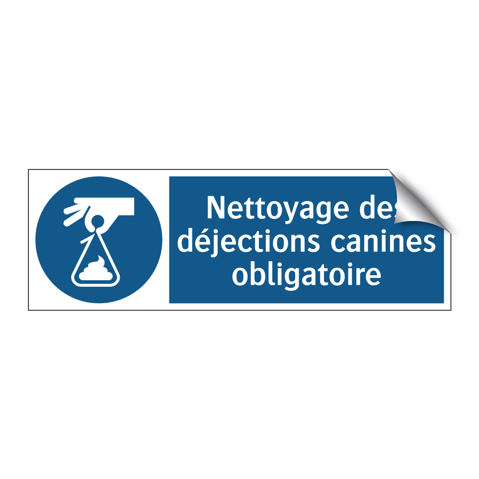 Nettoyage des déjections canines obligatoire