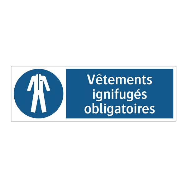 Vêtements ignifugés obligatoires