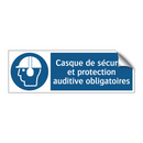 Casque de sécurité et protection auditive obligatoires
