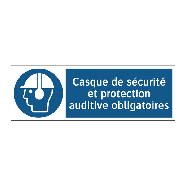 Casque de sécurité et protection auditive obligatoires