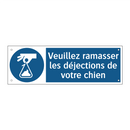 Veuillez ramasser les déjections de votre chien