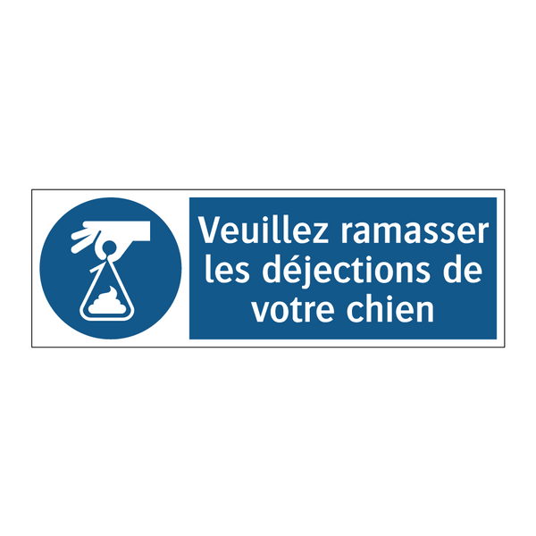 Veuillez ramasser les déjections de votre chien