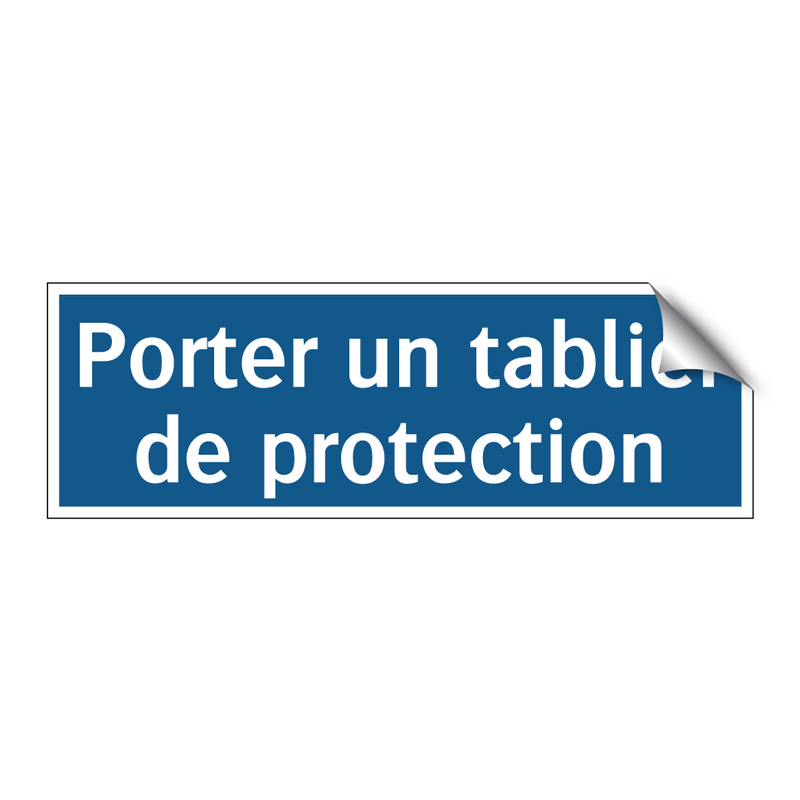 Porter un tablier de protection