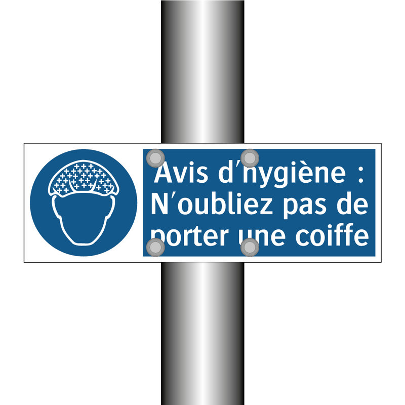 Avis d'hygiène : N'oubliez pas de porter une coiffe