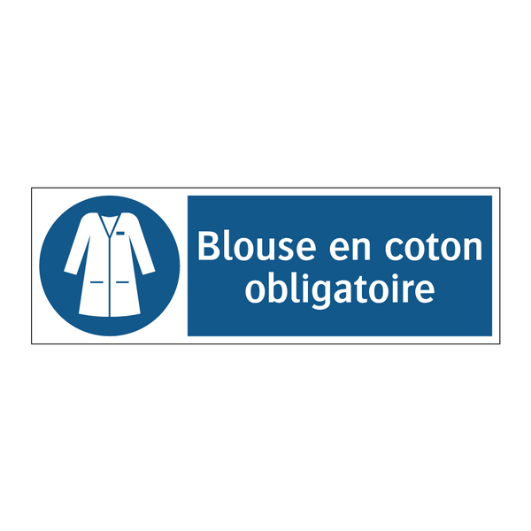 Blouse en coton obligatoire
