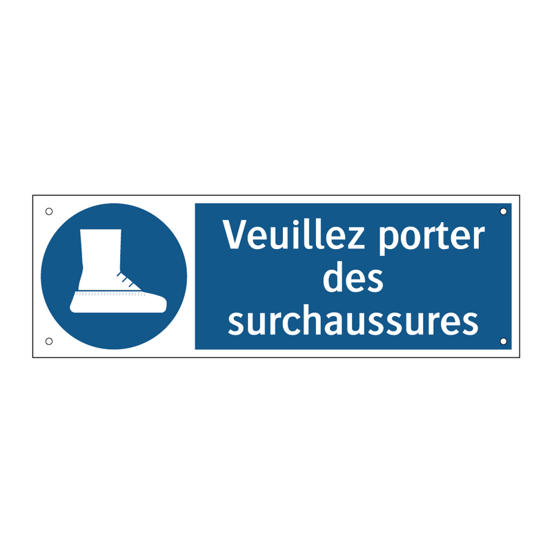 Veuillez porter des surchaussures