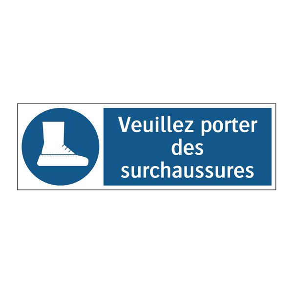 Veuillez porter des surchaussures