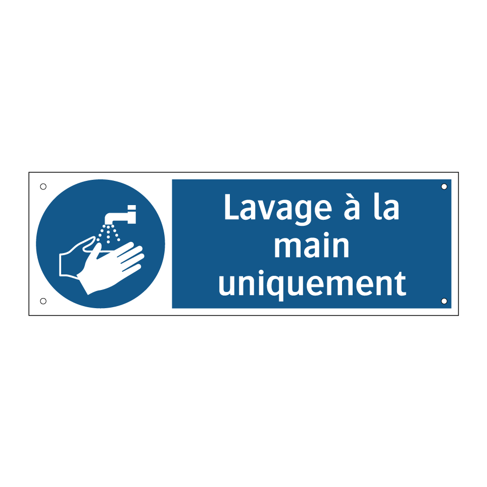 Lavage à la main uniquement