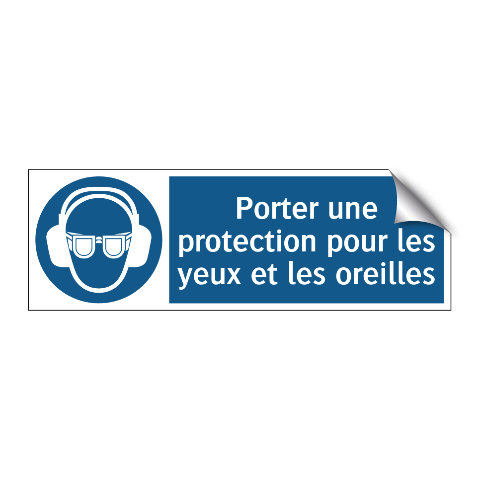 Porter une protection pour les yeux et les oreilles