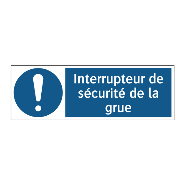 Interrupteur de sécurité de la grue