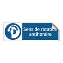 Sens de rotation antihoraire