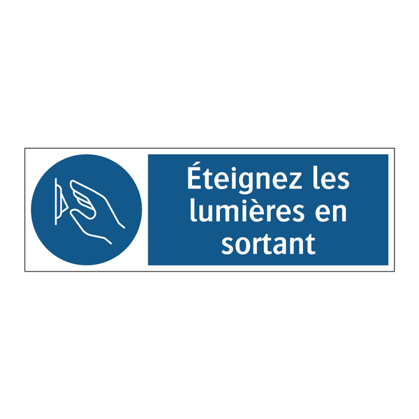 Éteignez les lumières en sortant