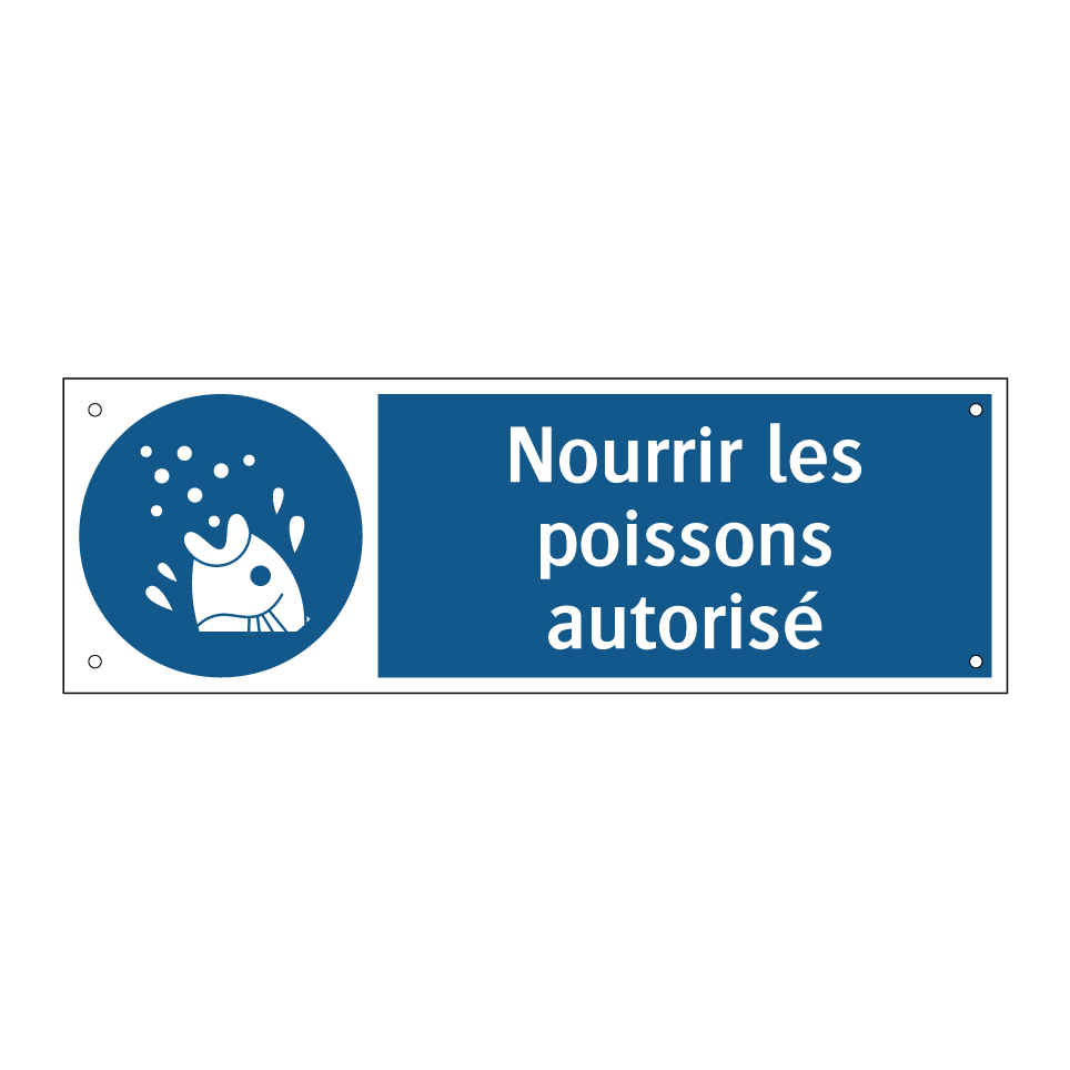 Nourrir les poissons autorisé