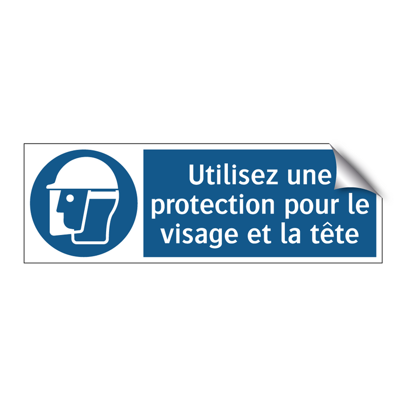 Utilisez une protection pour le visage et la tête