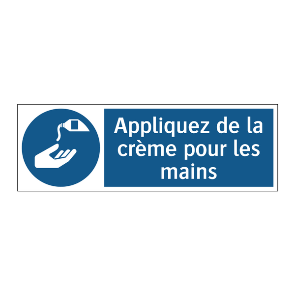 Appliquez de la crème pour les mains